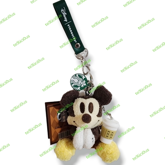 DISNEY x STARBUCKS KOREA AUTUMN JOYFUL MICKEY KEYCHAIN - Picture 2 of 8
